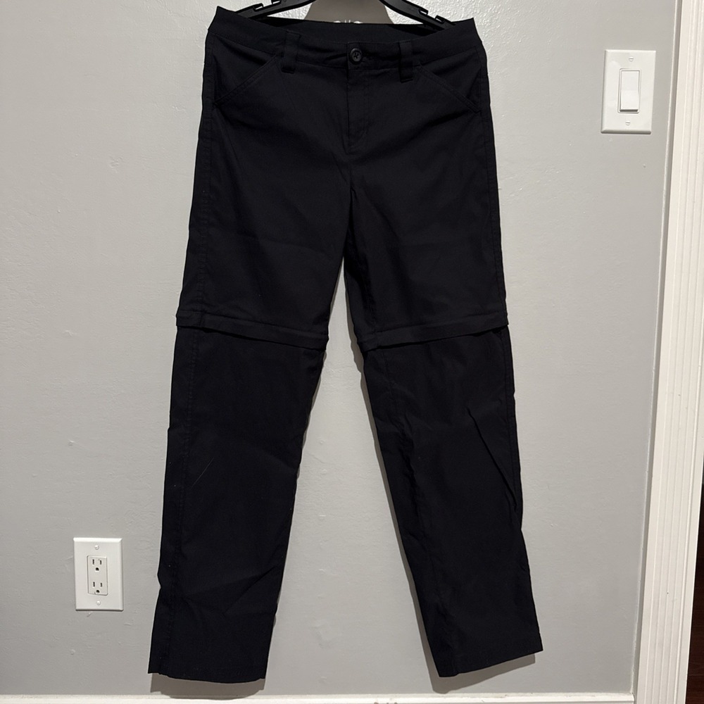 Eddie Bauer Convertible Hiking Pants Womens Size 6 Stretch Shorts Black
